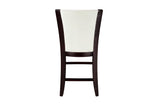 Daisy Round Dark Cherry Counter Height Set