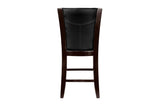 Daisy Round Dark Cherry Counter Height Set