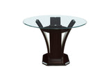 Daisy Round Dark Cherry Counter Height Set