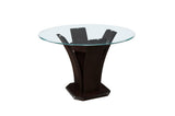 Daisy Round Dark Cherry Counter Height Set