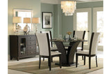 Daisy Round Dark Cherry Dining Room Set