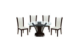 Daisy Round Dark Cherry Dining Room Set