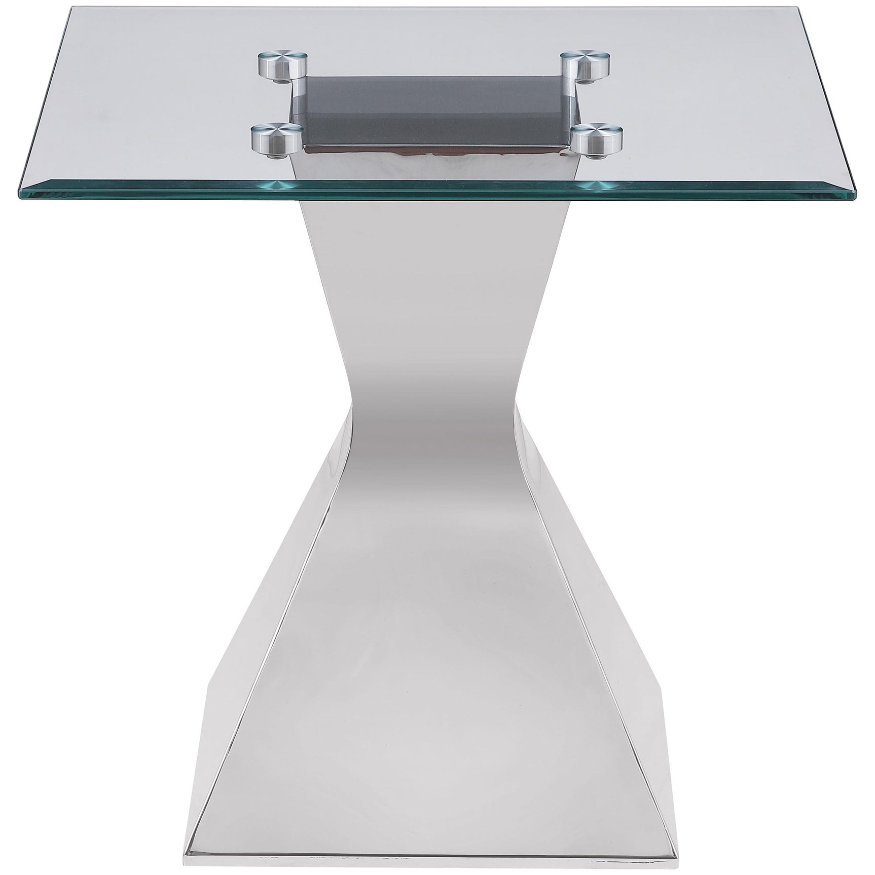 Jenny 2-piece Rectangular Coffee and End Table Set Chrome