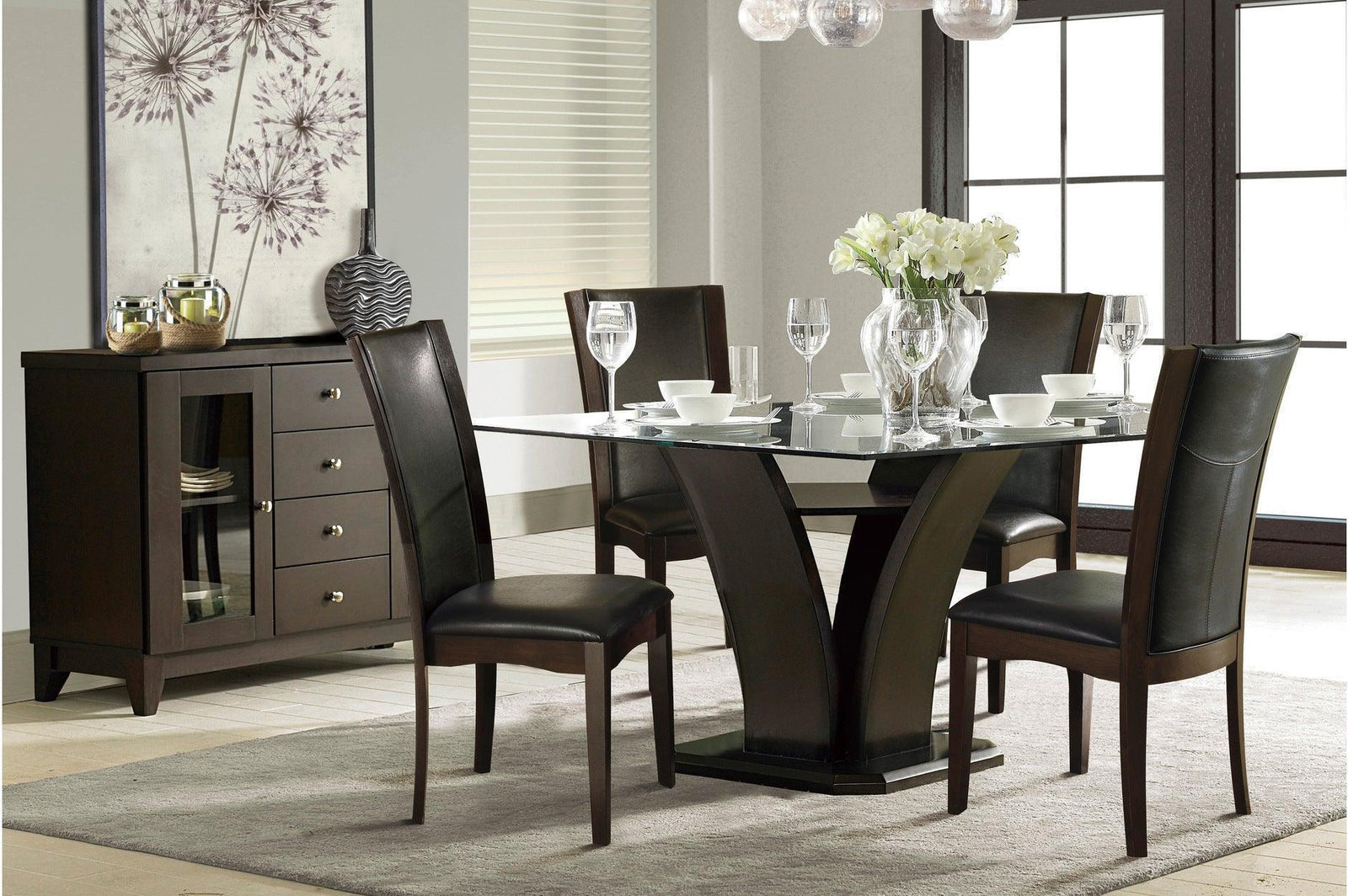Daisy Dark Cherry Dining Room Set