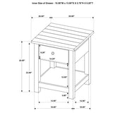 Payne 2-piece Coffee and 1-drawer End Table Set Java