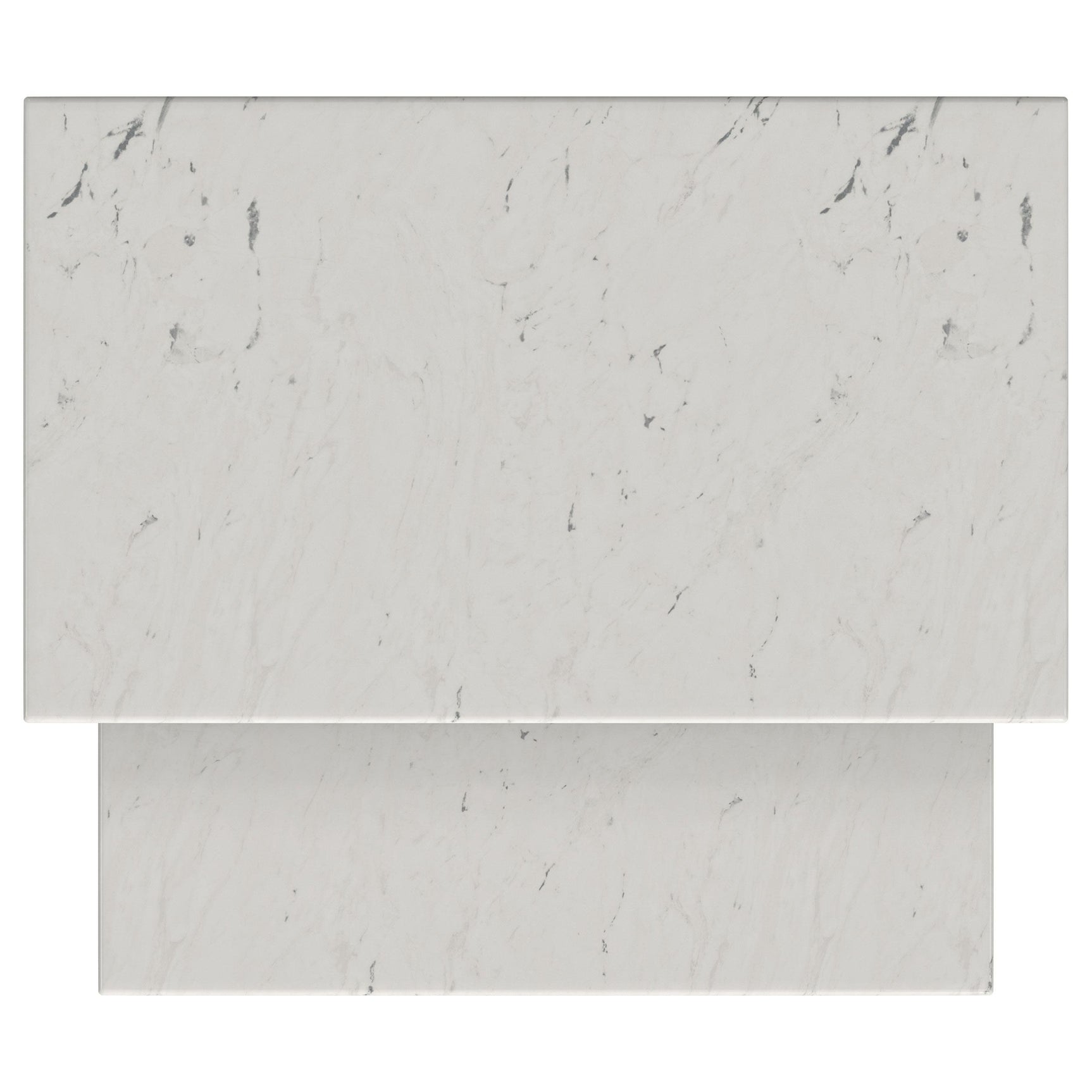 Ebby 2-piece Genuine Marble Top Nesting Coffee Tables White