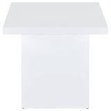 Devar 3-piece Square Coffee End Table Set White High Gloss