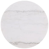 Jason 2-piece Round White Marble Coffee Table Set Greige