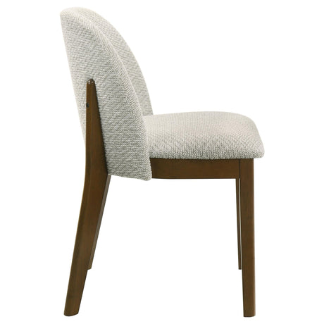 Mueller Upholstered Dining Side Chair Brown and Beige Set of 2 — product image 9