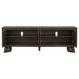 Trotter 71-inch 4-Door Wood TV Stand Media Console Brown