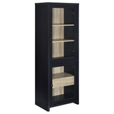 Denison 3-piece Entertainment Center 79-inch TV Stand Black