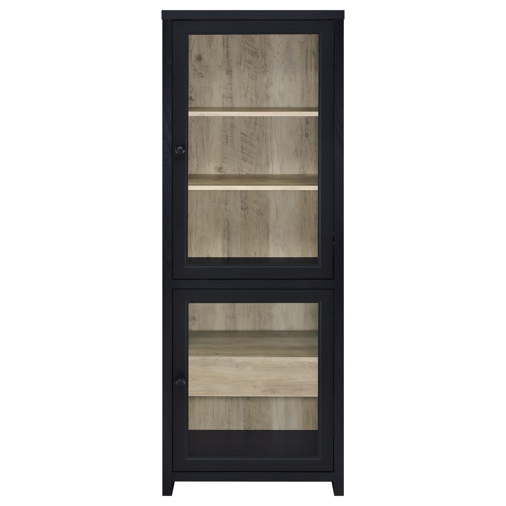 Denison 3-piece Entertainment Center 79-inch TV Stand Black