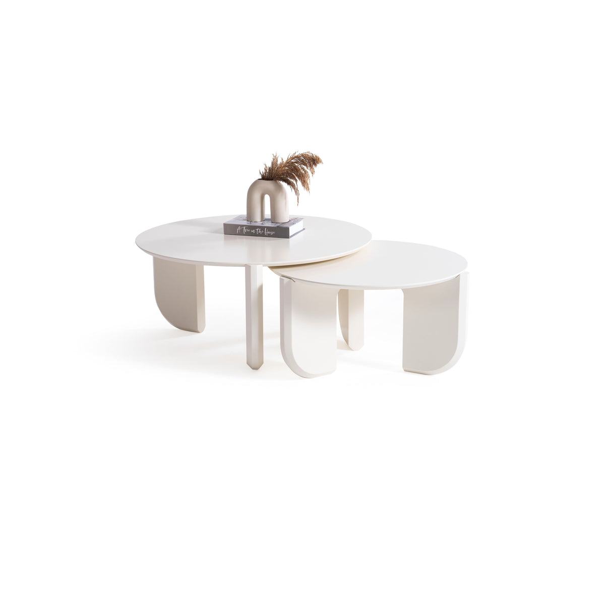 Olena Cream 3-Piece Coffee Table Set