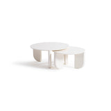 Olena Cream 3-Piece Coffee Table Set