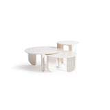Olena Cream 3-Piece Coffee Table Set