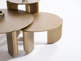 Olena Gold 3-Piece Coffee Table Set