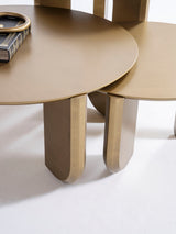 Olena Gold 3-Piece Coffee Table Set