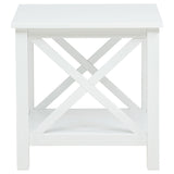 Skyview 3-piece Rectangular Lift Top Coffee Table Set White