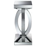 Amalia 2-piece Mirrored Coffee and End Table Set Silver