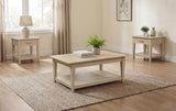 Lindenton 3-piece Wood Lift-Top Coffee and End Table Set Blonde