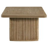 Adina 2-piece Wood Coffee Table Set Distressed Light Brown