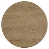 Adina 2-piece Round Coffee Table Set Distressed Light Brown