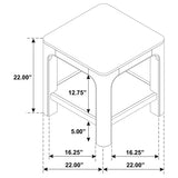 Solano 2-piece Square Coffee Table Set Weathered Mango