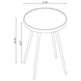 Kaelyn 3-piece Round Coffee and End Table Set Gold