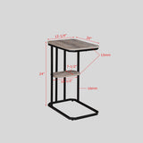 Ida Weathered Gray Side Table