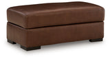 Brogliano Canyon Leather Ottoman