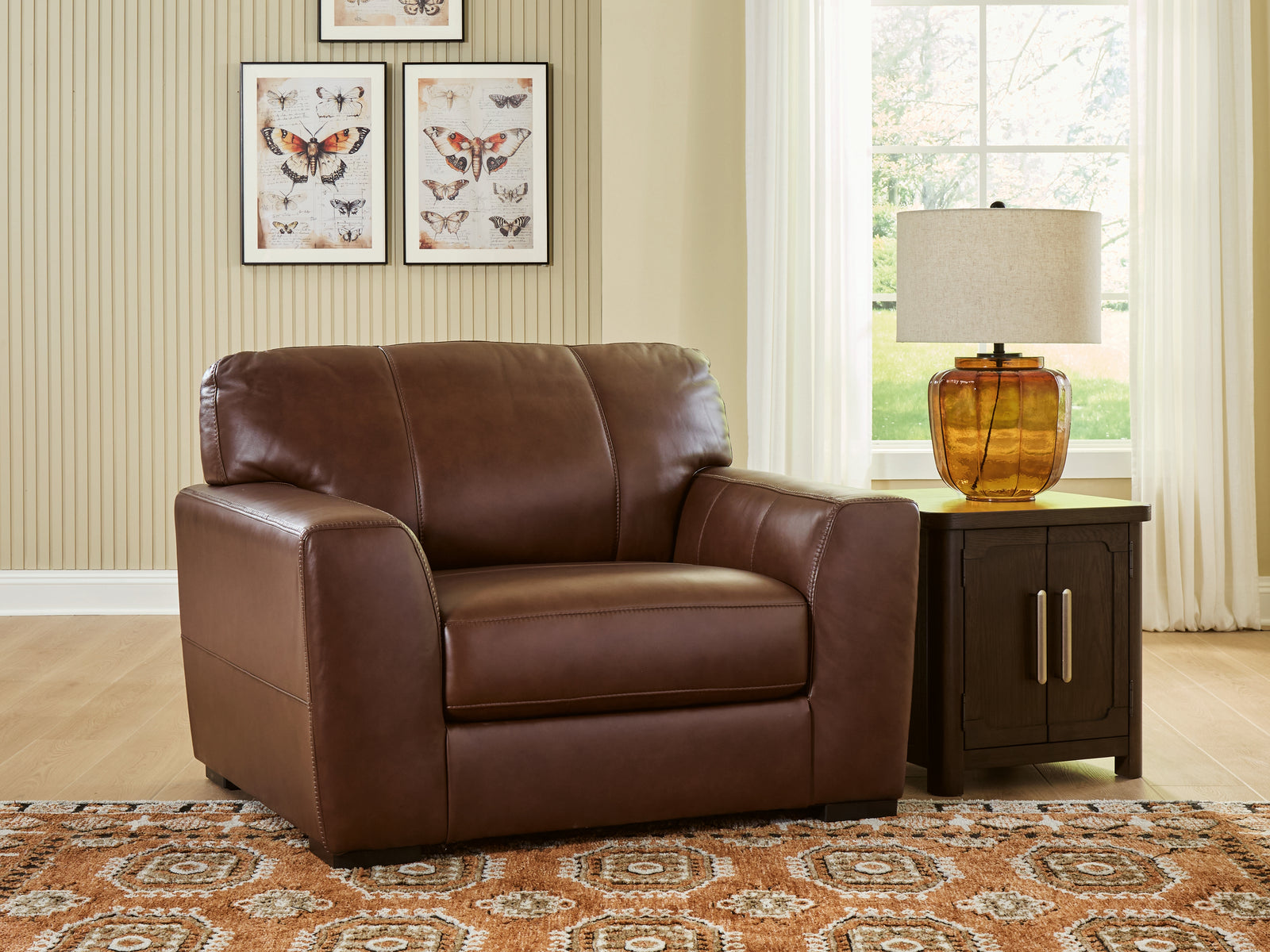 Brogliano Canyon Leather Oversized Chair