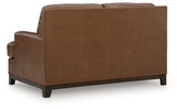 Saonara Amber Leather Loveseat