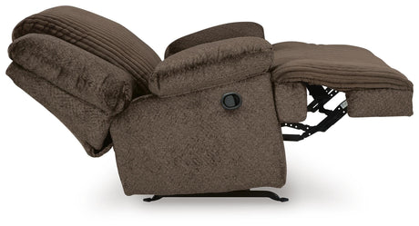 Top Chocolate 6-Piece Sectional with Recliner — side view