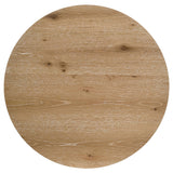 Kessler 3-piece Round Sculptural Wood Coffee Table Set Light Oak