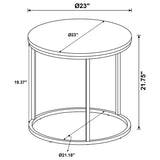 Lainey Round Occasional Side End Table Mango
