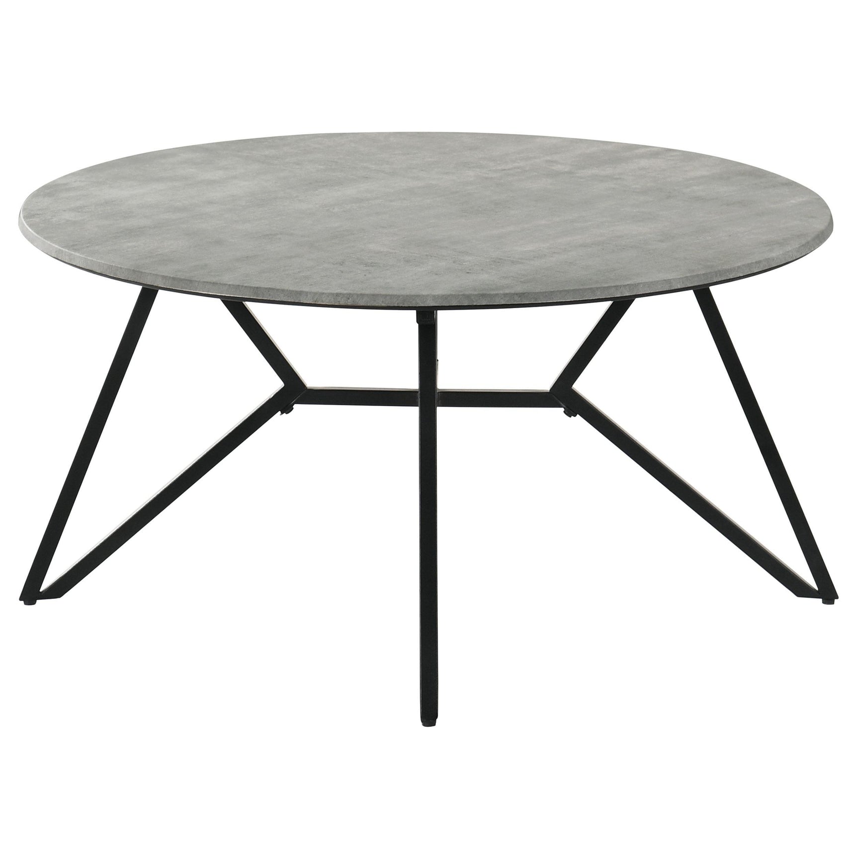 Hadi 3-piece Round SmartTop Coffee and End Table Set Cement