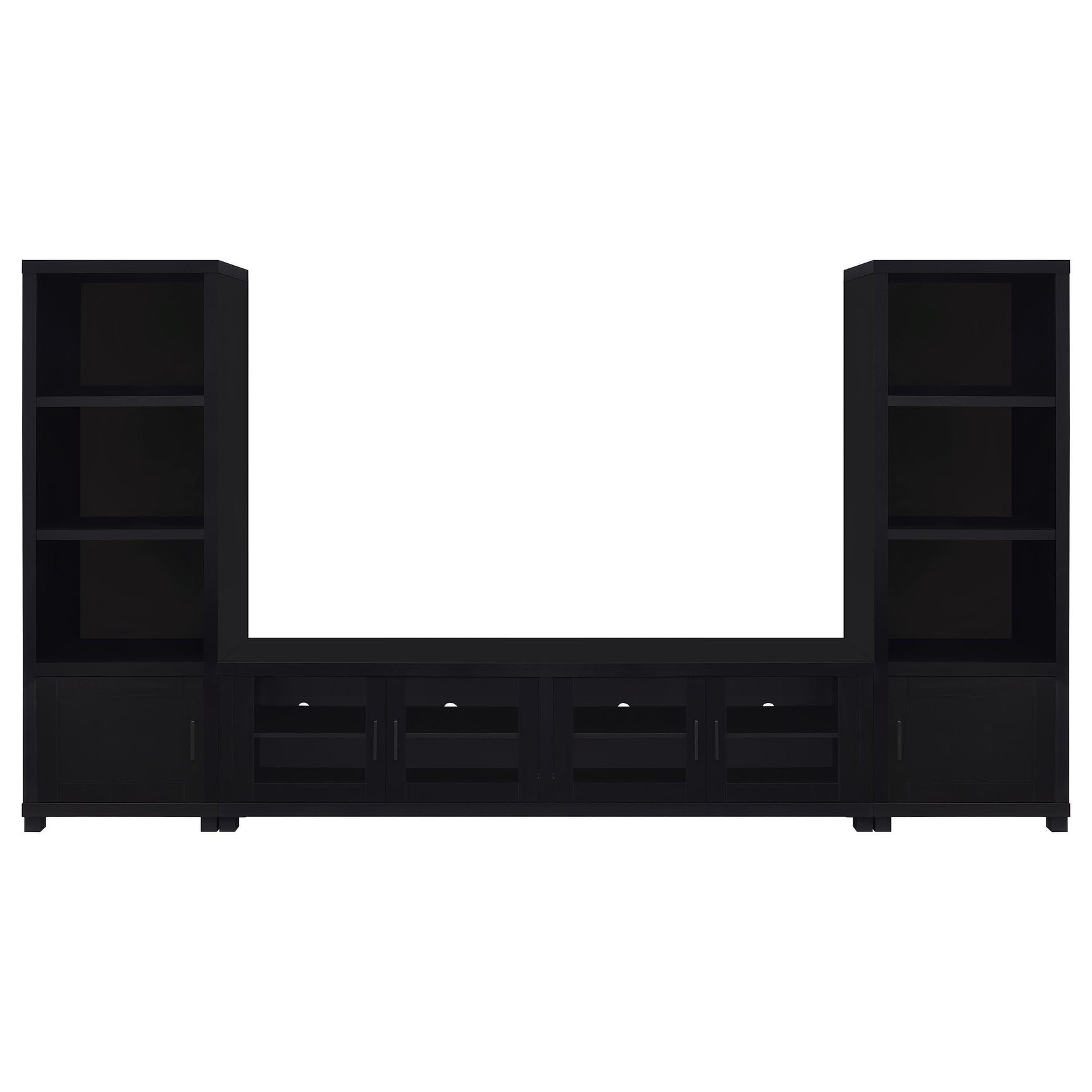 Jupiter 3-Piece Entertainment Center 79-inch TV Stand Black
