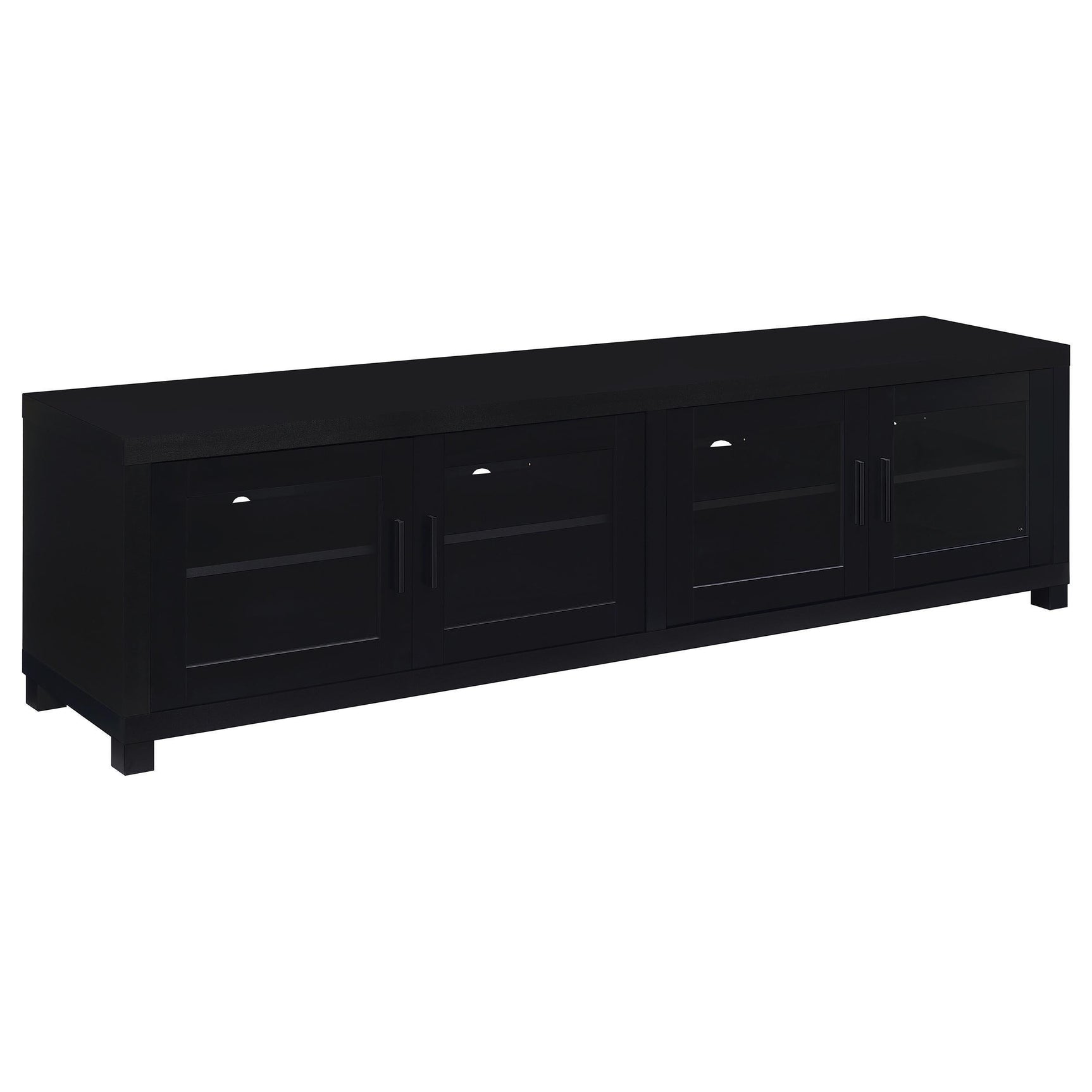 Jupiter 3-Piece Entertainment Center 79-inch TV Stand Black