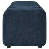 Summer Upholstered Channel Accent Bench Navy — product image 4