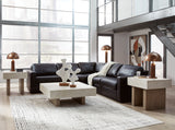 Modmax II Black Leather 5-Piece Sectional