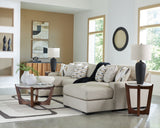 Laurelgrove Pebble Chenille,Performance Fabric,Next-Gen Nuvella™ 3-Piece Double Chaise Sectional