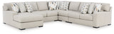Laurelgrove Pebble Chenille,Performance Fabric,Next-Gen Nuvella™ 5-Piece Sectional with Chaise