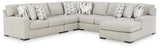 Laurelgrove Pebble Chenille,Performance Fabric,Next-Gen Nuvella™ 5-Piece Sectional with Chaise