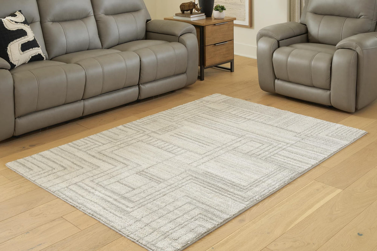 Dorwick Gray/Ivory Washable Medium Rug — product image 3
