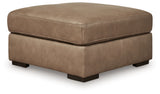 Veronella Sahara Leather Oversized Accent Ottoman