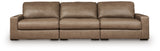 Veronella Sahara Leather 3-Piece Sectional Sofa