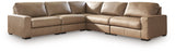 Veronella Sahara Leather 5-Piece Sectional