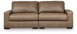 Veronella Sahara Leather 2-Piece Sectional Sofa