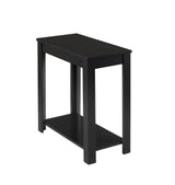Pierce Black Modern Contemporary Solid Wood And Veneers Chairside Coffee Table - Ella Furniture