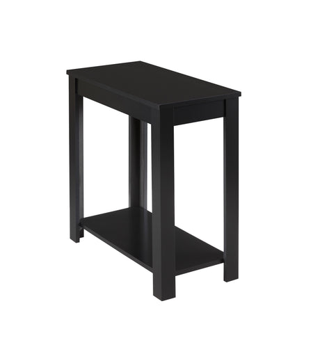 Pierce Black Modern Contemporary Solid Wood And Veneers Chairside Coffee Table - Ella Furniture